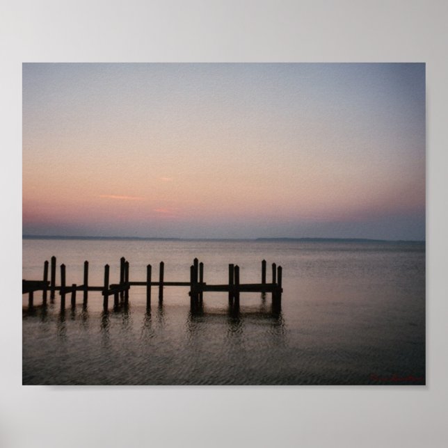 Póster Poster de muelle silencioso (Frente)