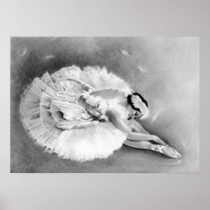 Póster Poster de muerte del cisne de la bailarina