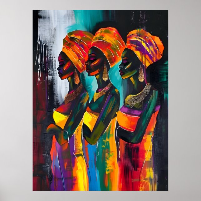 Póster Poster de mujeres africanas (Frente)