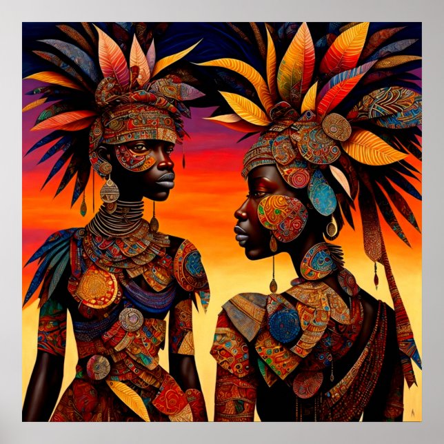 Póster Poster de mujeres africanas (Frente)