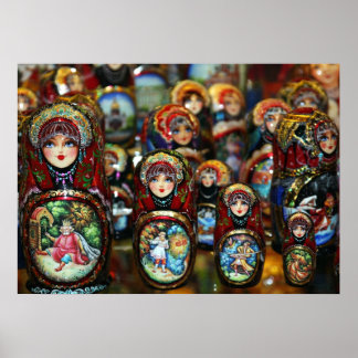 Póster Poster de muñecas rusas