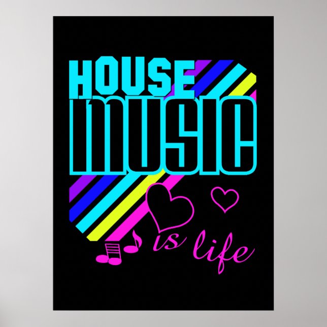 Póster Poster de música de casa (Frente)