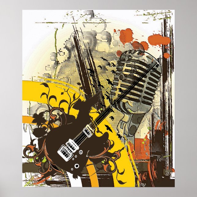Póster Poster de música de época (Frente)
