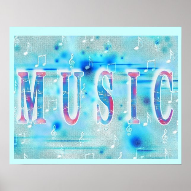 Póster Poster de música elegante (Frente)