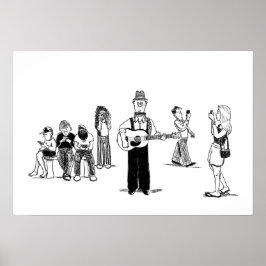 Póster poster de música en vivo