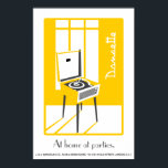 Póster Poster de música pop Art de la película Razonadora<br><div class="desc">Reproductor de registros retro poster de arte pop</div>