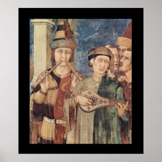 Póster Poster de Músicos Medievales