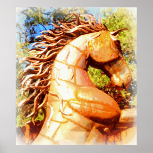 Póster poster de mustang stallion