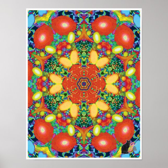 Póster Poster de Nacho Kinetic Collage Kaleidoscope (Frente)