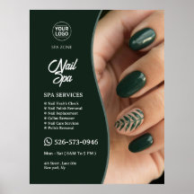 Poster de Nail Spa Personalizado