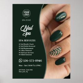 Póster Poster de Nail Spa Personalizado