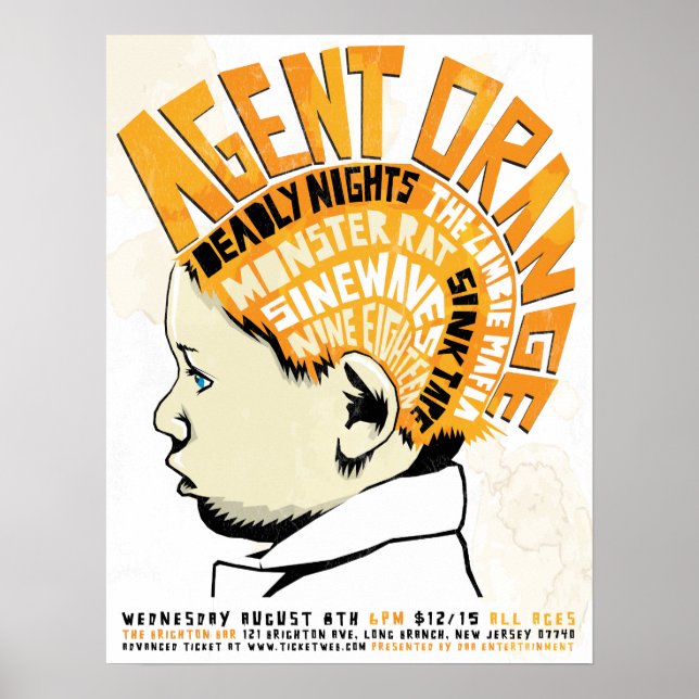 Póster Poster de Naranja del agente (Frente)