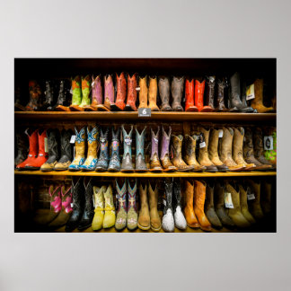 Póster Poster de Nashville Cowboy Boots