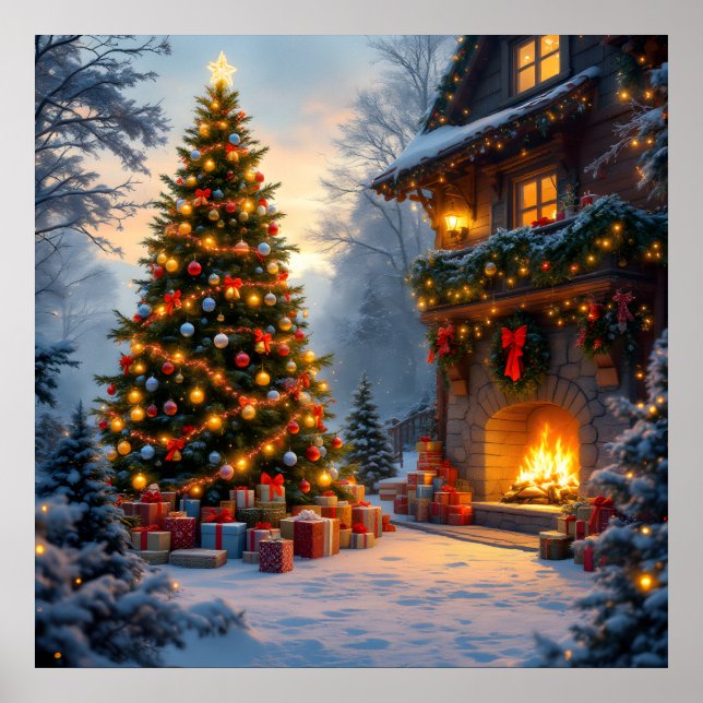 Póster Poster de Navidades al aire libre (Frente)