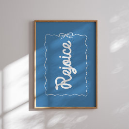 Póster Poster de Navidades azules de regocijo