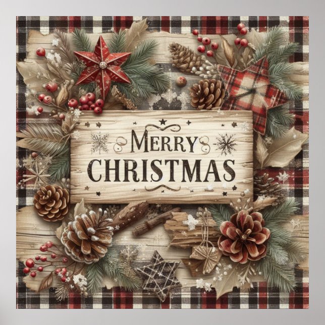 Póster Poster de Navidades de país (Frente)