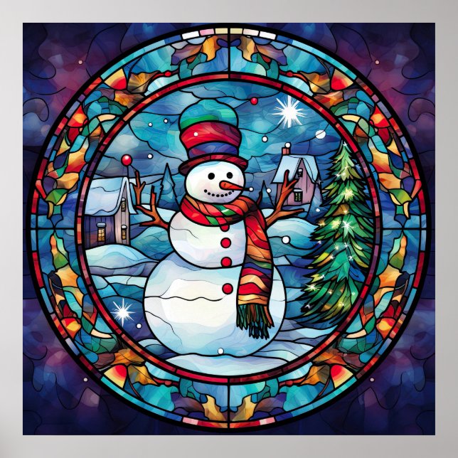 Póster Poster de Navidades de vidrio contenido (Frente)