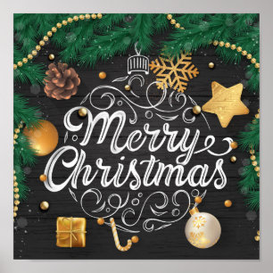 Póster Poster de Navidades decorativos