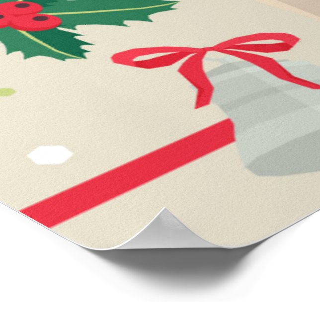 Póster Poster de Navidades Puggy (Esquina)