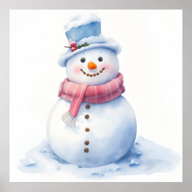 Póster Poster de Navidades Snowman (Frente)