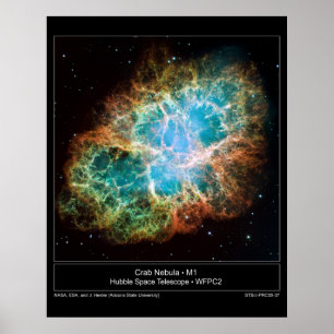 Póster Poster de Nebulosa de Cangrejo M1