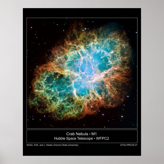 Póster Poster de Nebulosa de Cangrejo M1 (Frente)