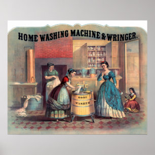 Póster Poster de New York de Home Washington Machine Wrin
