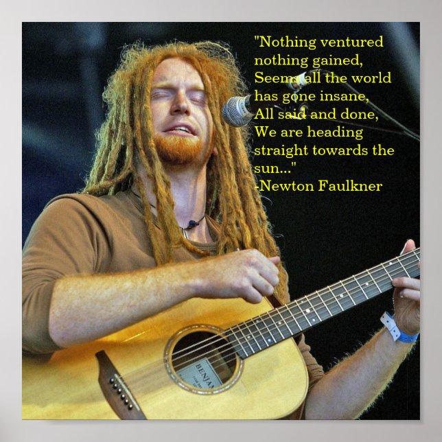 Póster Poster de Newton Faulkner (Frente)