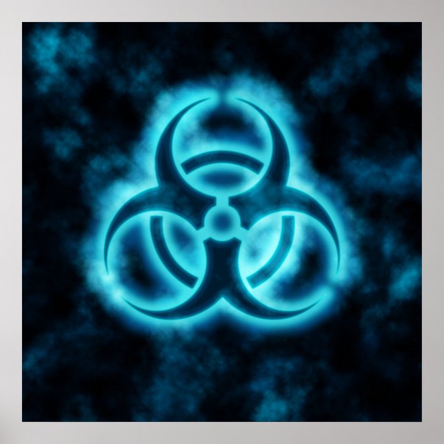 Póster Poster de niebla de riesgo biológico (Frente)