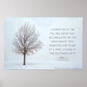 Póster Poster de Nieve Caída, Versión 1