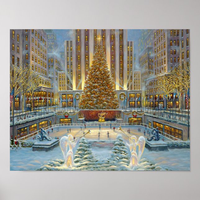 Póster Poster de nieve de invierno (Frente)