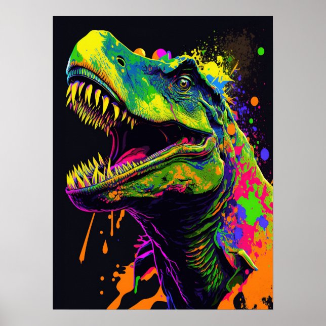 Póster Poster de niños de Dinosaur T Rex (Frente)
