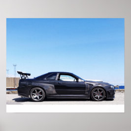 Póster Poster de Nissan Skyline R34