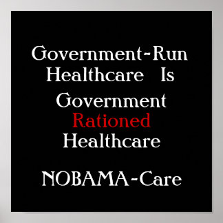 Póster poster de nobamacare
