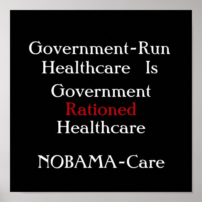 Póster poster de nobamacare (Frente)