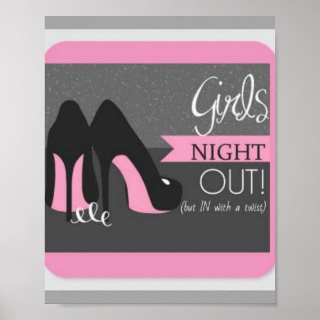 Póster Poster De Noche Fuera De chica (Frente)