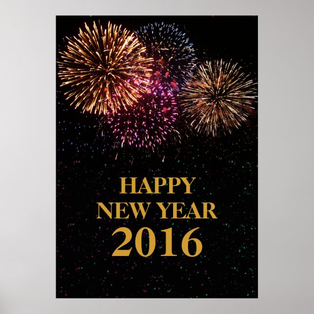 Póster Poster de Nochevieja de Fuego (Frente)