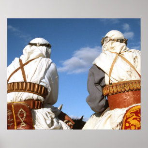 Póster Poster de nómadas de los hombres del desierto