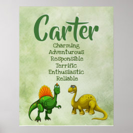 Póster Poster de nombre Carter