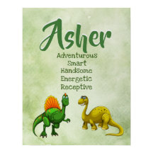 Poster de nombre de Asher