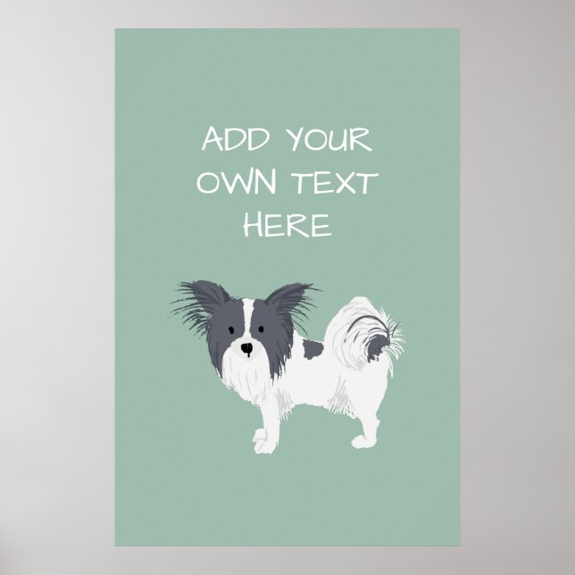 Póster Poster de nombres de perros personalizados de Papi (Frente)