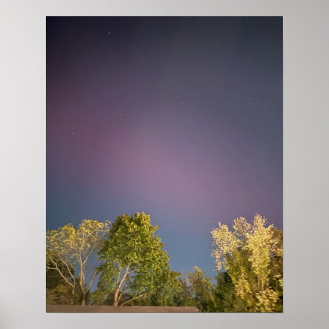 Póster Poster de Northern Lights New Jersey (Frente)