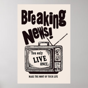 Póster Poster de noticias de última hora
