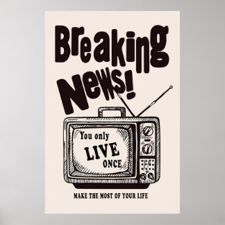 Póster Poster de noticias de última hora