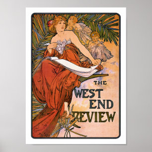 Póster Poster de Nouveau del arte:  Mucha - estudio del