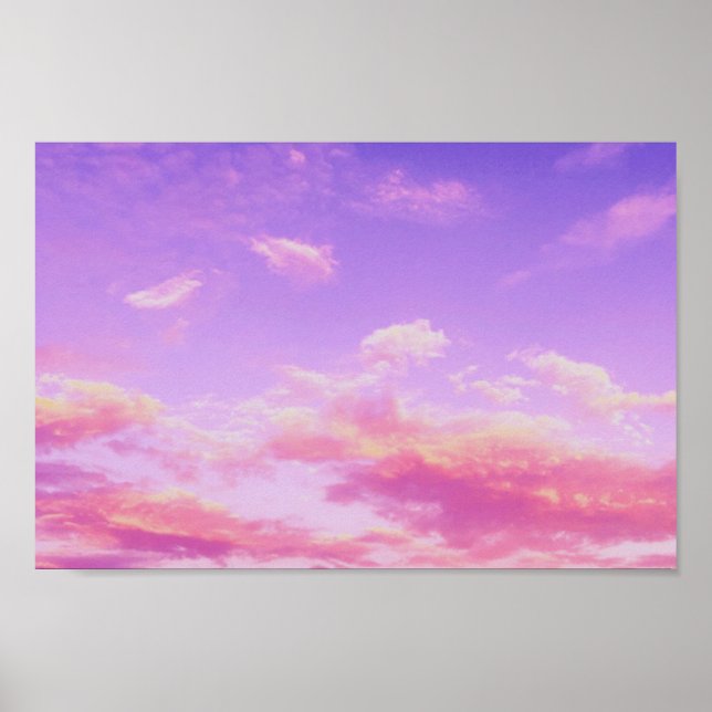 Póster Poster de nube colorida (Frente)