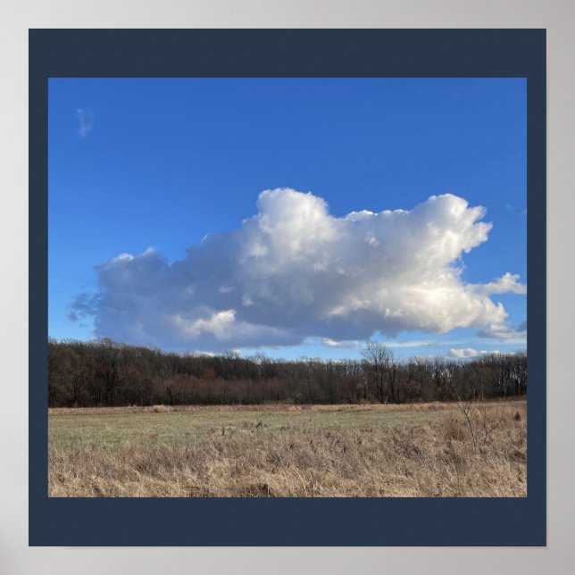 Póster Poster de nube grande (Frente)