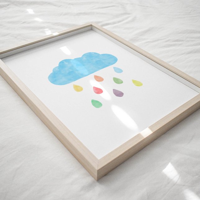 Póster Poster de nubes coloreadas de color acuático (Subido por el creador)