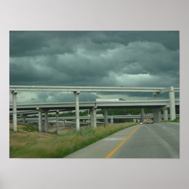 Póster Poster de nubes de tormenta (Frente)