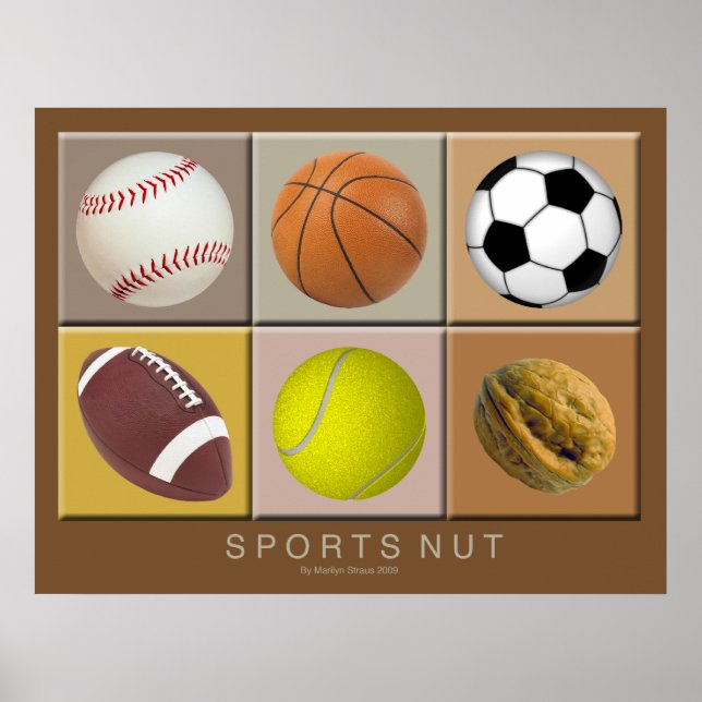 Póster Poster de nueces deportivas (Frente)